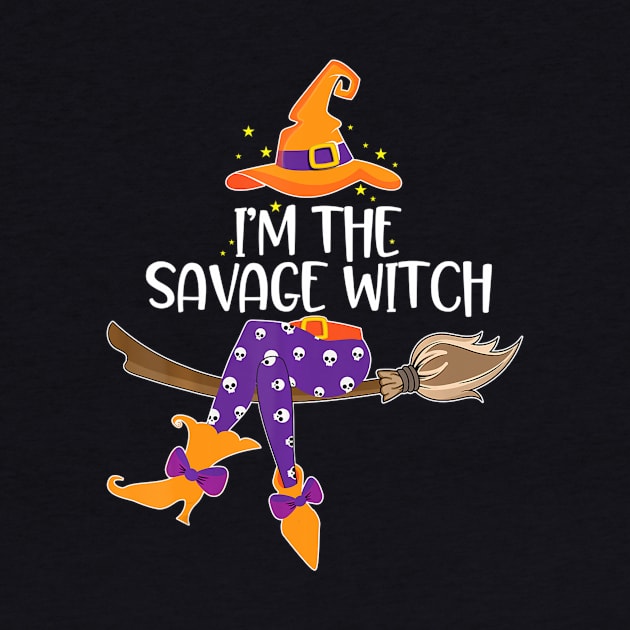 Im He Savage Witch Halloween Matching Group Costume by crowominousnigerian 